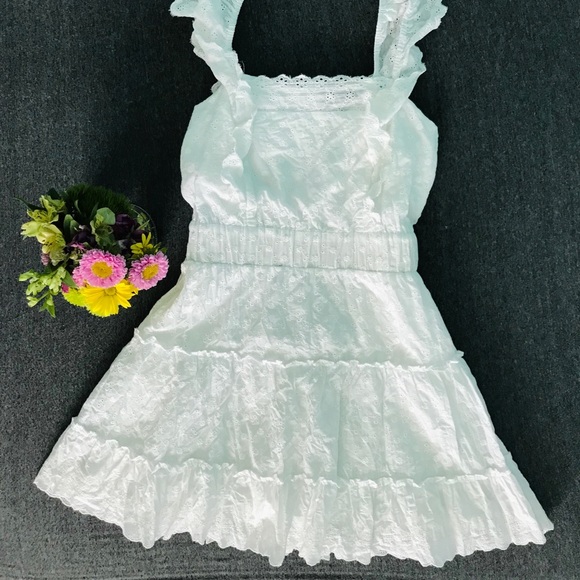 Lulus Dresses & Skirts - Lulus’s Sing Me Something White Lace Mini Dress
